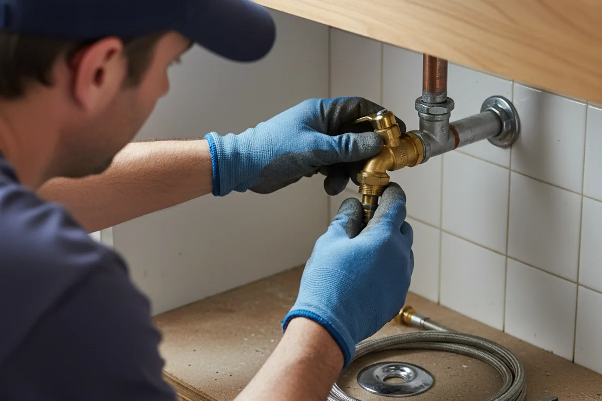 Shutoff valve and fitting work during Faucet and Fixture Repair in Harrisburg